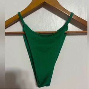 Nasty Gal Green Swimsuit bottom thong (never worn before)
